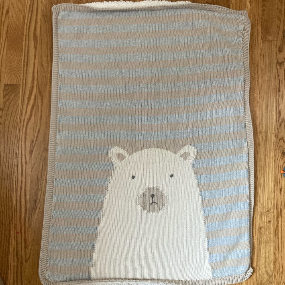 Pottery barn kids Sherpa baby blanket